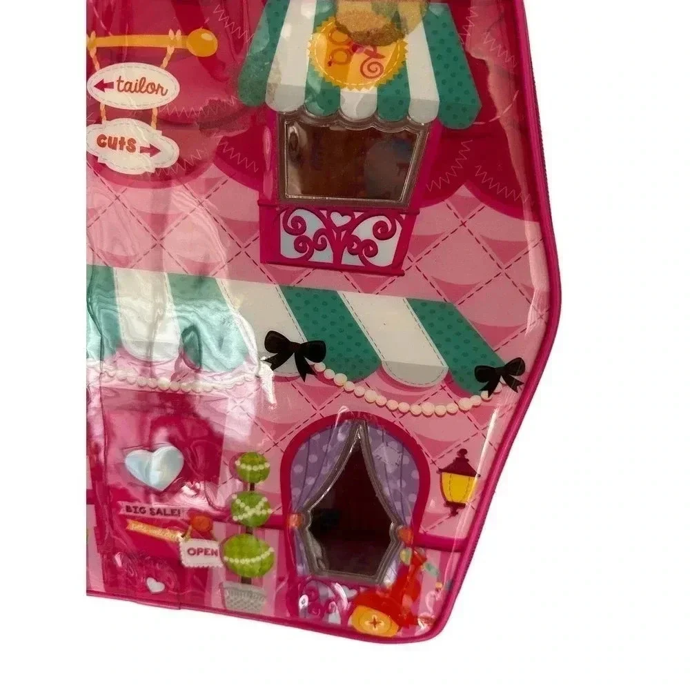 LaLa Loopsy Minis Zip-Up Carrying Case Tailor‎ Shop Doll House 12”x12”